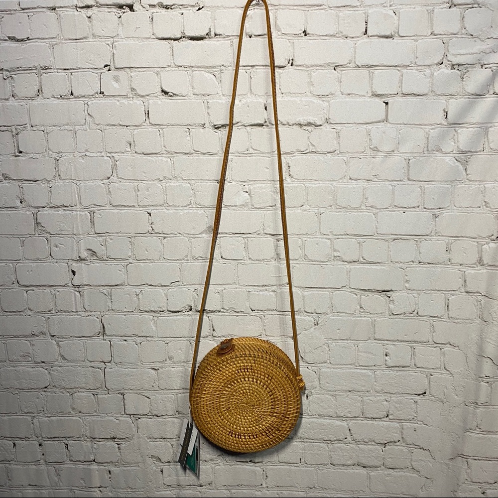 NEW RATTAN CROSSBODY BAG